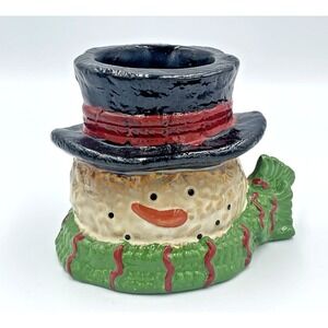 Yankee Candle Snowman Top Hat Votive Candle Holder Christmas